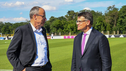 Eröffnung DFB-Akademie  Boris Rhein und Innenminister Peter Beuth