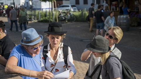 Besucherinnen und Besucher des Hessentages.