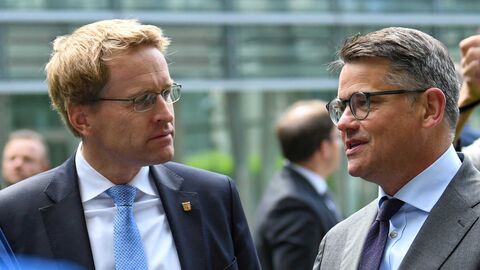 Ministerpräsident Boris Rhein und Ministerpräsident Daniel Günther bei der letzten Ministerpräsidentenkonferenz im Juni in Berlin. Ministerpräsident Boris Rhein und Ministerpräsident Daniel Günther bei der letzten Ministerpräsidentenkonferenz im Juni in Berlin.